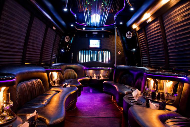 Boston 22 Passenger Party Bus Interior