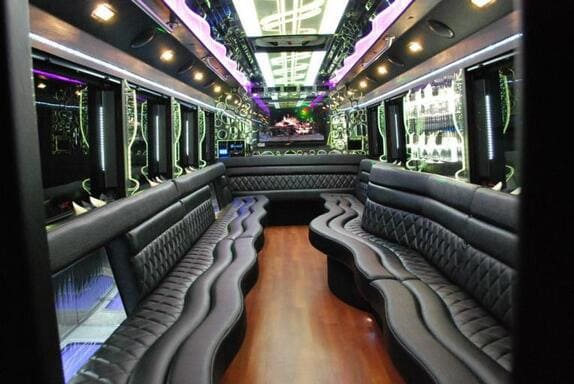 Boston 25 Passenger Limo bus Interior