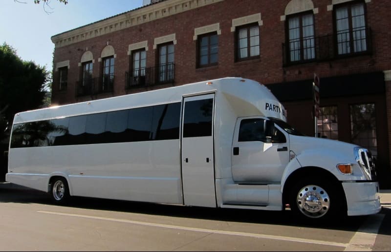 Boston 30 Passenger Party Bus White