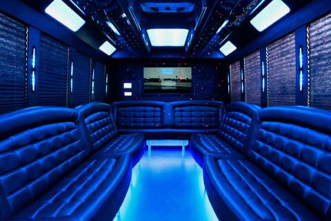 Boston 36 Passenger Party Bus Interior