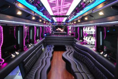 Boston 50 Passenger Party Bus Interior